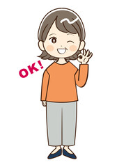 女性　ミドル世代　おばさん　了解