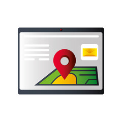 postal service, online delivery order tracking post service concept icon
