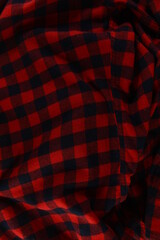 red square pattern fabric