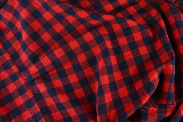 red background