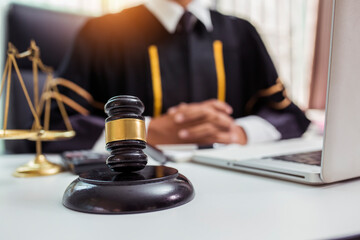 justice and law concept.Male judge Consultation and legal concepts, lawyers, 