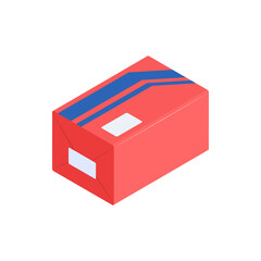 Parcel Box Isometric Composition