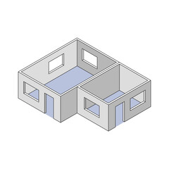 Apartment House Shell Composition