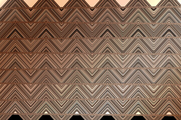 brown white triangle wave