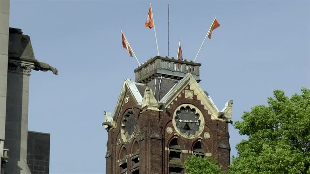 Old Saint Nicholas Bell Tower at the Notre Dame de la Treille Cathedral in Lille, France.