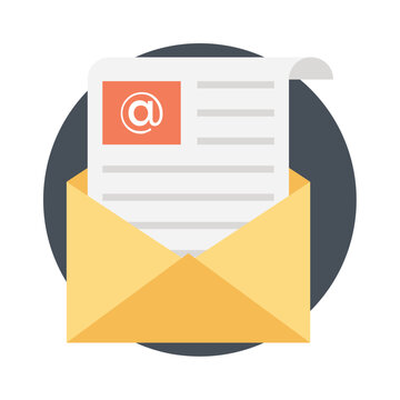 Vector icon of an email