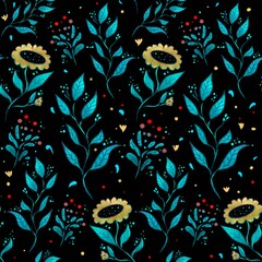 pattern with feathers