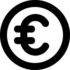 Euro Line Vector Icon