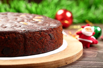 Healthy vegan diet fruit cake- sugar free, eggless