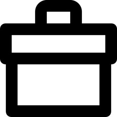 Briefcase Line Vector Icon