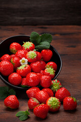 Ripe garden strawberry