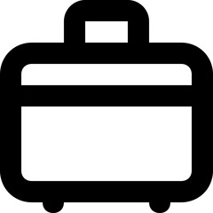 Briefcase Line Vector Icon