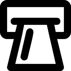 Withdrawal Line Vector Icon