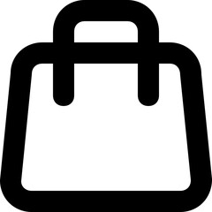 Fototapeta premium Bag Line Vector Icon