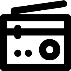 Radio Line Vector Icon