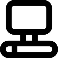 Computer Vector Line Icon
