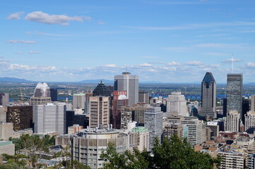 Fototapeta na wymiar Montreal Canada Skyline