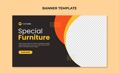 Special furniture web banner template