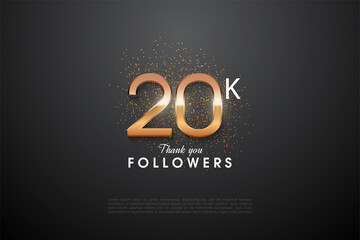 Thanks to the 20k followers exposed the numbers dangan illustration light sheen.