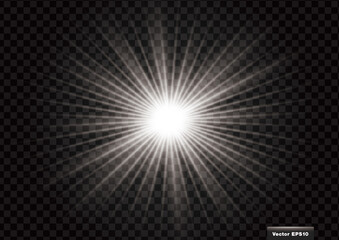 衝撃、驚き、スピード感のある集中線 ベクター素材