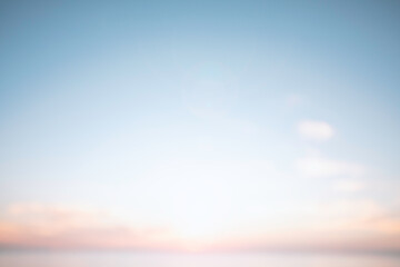 Abstract blur morning nature sky bokeh texture background concept for calm faith horizon landscape,...