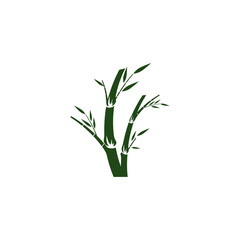 Obraz premium Bamboo Logo Template vector icon illustration design