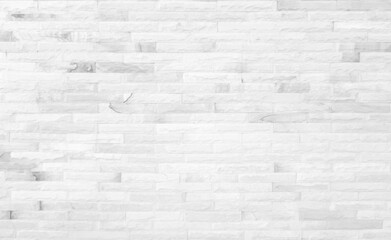 White grunge brick wall texture background for stone tile block painted in grey light color wallpaper modern interior and exterior and room backdrop design