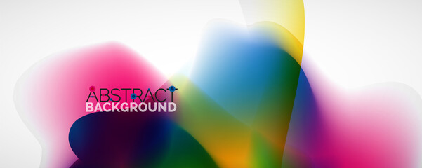 Fluid color gradient abstract background, trendy colorful wallpaper. Vector illustration for placards, brochures, posters, banners and covers