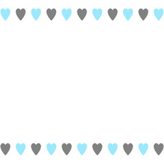 ハート　イラスト　シンプル　フレーム