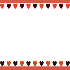 ハート　イラスト　シンプル　フレーム