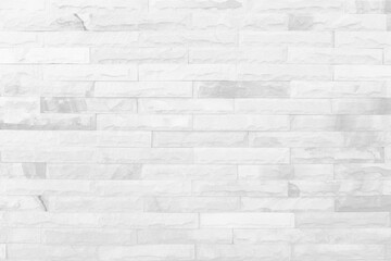 White grunge brick wall texture background for stone tile block painted in grey light color wallpaper modern interior and exterior and room backdrop design