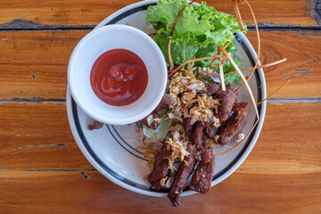 Healthy food, good taste and spicy of northern Thai people.