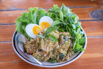 Healthy food, good taste and spicy of northern Thai people.