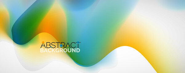 Fluid color gradient abstract background, trendy colorful wallpaper. Vector illustration for placards, brochures, posters, banners and covers