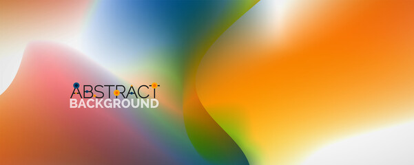 Fluid color gradient abstract background, trendy colorful wallpaper. Vector illustration for placards, brochures, posters, banners and covers