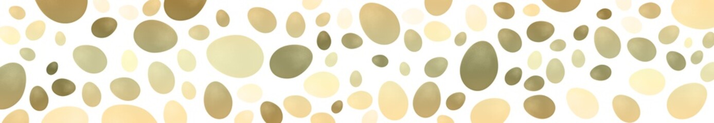 abstract festive easter panorama background. olive and flesh colored eggs on a red and white background with a panoramic view