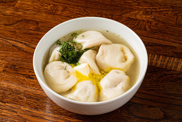 dumplings with minced meat and herbs