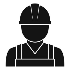 Demolition worker icon. Simple illustration of demolition worker vector icon for web design isolated on white background