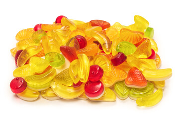 Assorted tasty gummy candies.