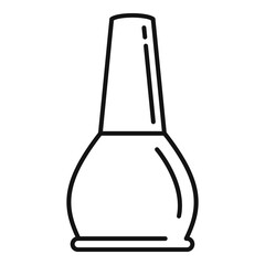 Manicurist polish icon. Outline manicurist polish vector icon for web design isolated on white background