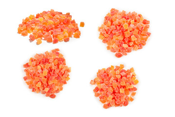 Sweet turkish delight isolated on white background.