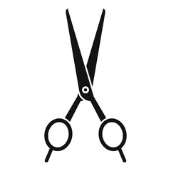 Stylist scissors icon. Simple illustration of stylist scissors vector icon for web design isolated on white background