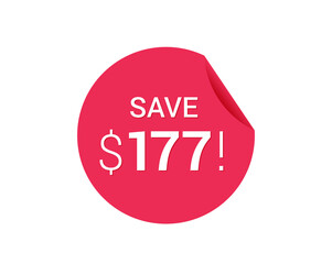 Save $177 dollars, $177 us dollar save