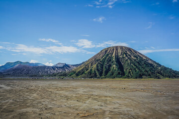 Volcano Bromo, one of the active volcanoes in Indonesia