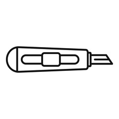 Cutter tool icon. Outline cutter tool vector icon for web design isolated on white background