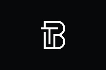 BT logo letter design on luxury background. TB logo monogram initials letter concept. BT icon logo design. TB elegant and Professional letter icon design on black background. B T BT TB