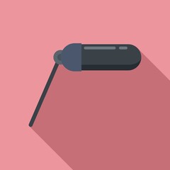 Video microphone icon. Flat illustration of video microphone vector icon for web design