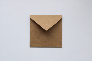 square envelope on white background