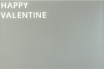 Announce pegboard with text Happy Valentine in concept of love and Valentine.