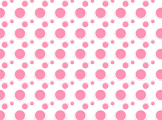Polka dots pattern design pink